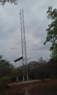 Rural Concreteless Lattice Tower - Site completed